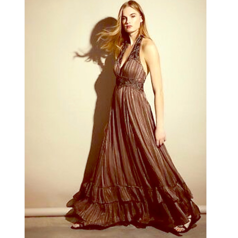 🤎🖤 NWT FREE PEOPLE ISADORA MAXI DRESS 🖤🤎